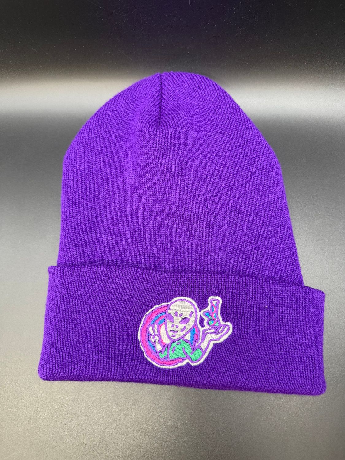 twisted beanie- purple alien edition