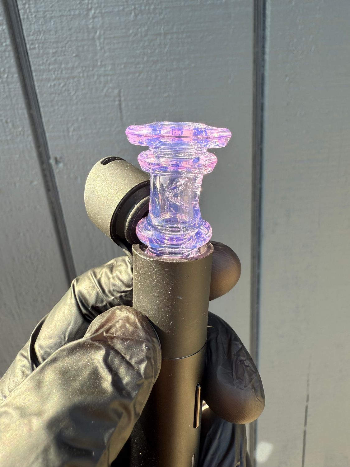 Gatez glass full color pivot top- rose quartz