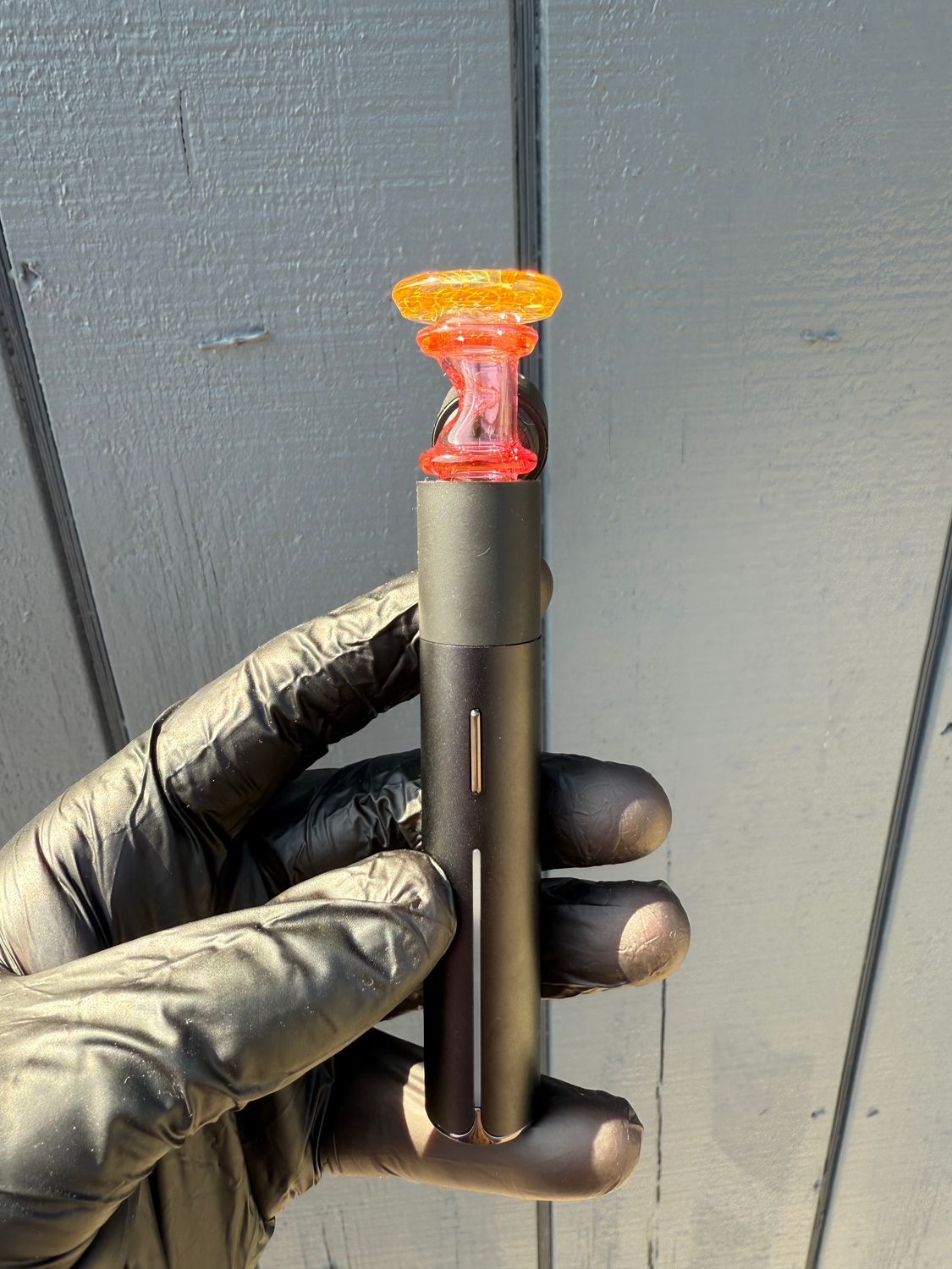 Gatez glass fumicello pivot top- gold ruby