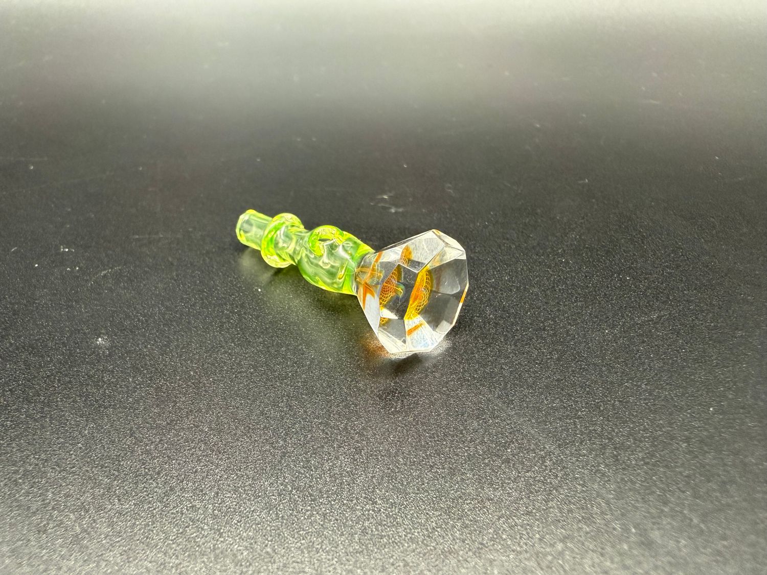 gatez glass faceted gem joystick cap- ION