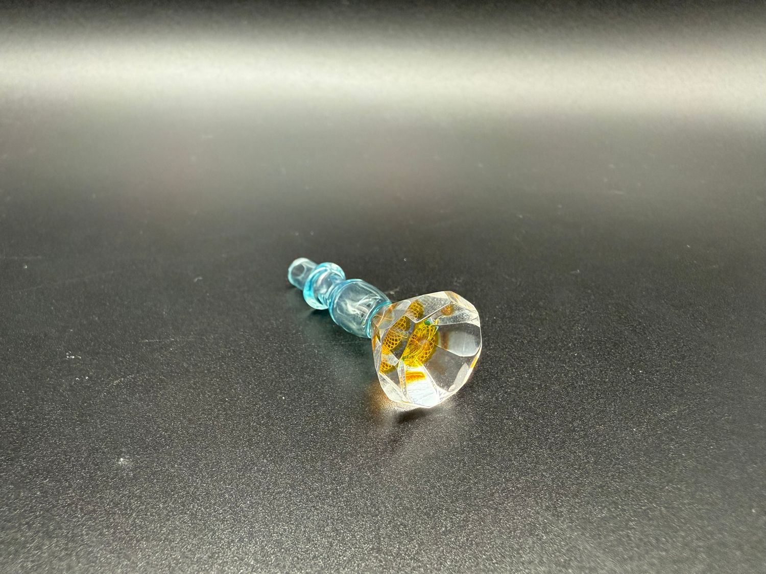 gatez glass faceted gem joystick cap- meta terrania