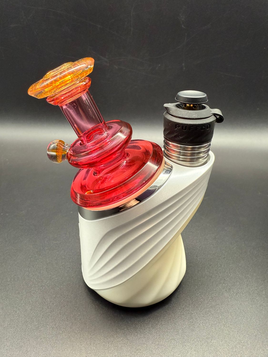 gatez glass Puffco dry top- gold ruby