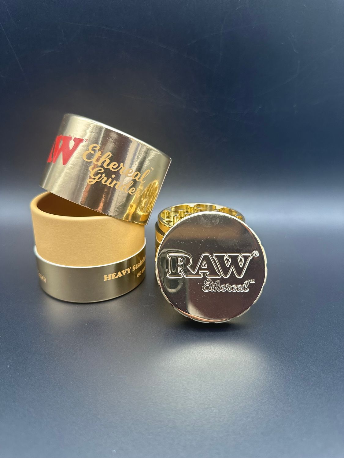 Raw Ethereal Grinder - , Color: Gold Plated Stainless Steel