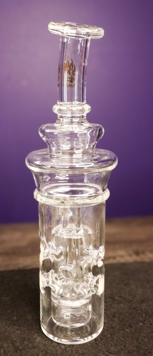 Cali Bear Dr. Dabber Switch 2 Barrel Recycler Top (Clear)