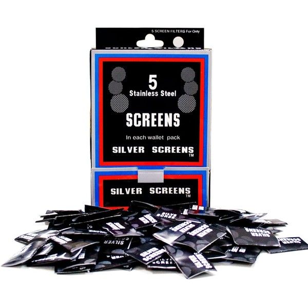 Pipe Screens Pack 5pc, Size: Stainless Steel  Small
