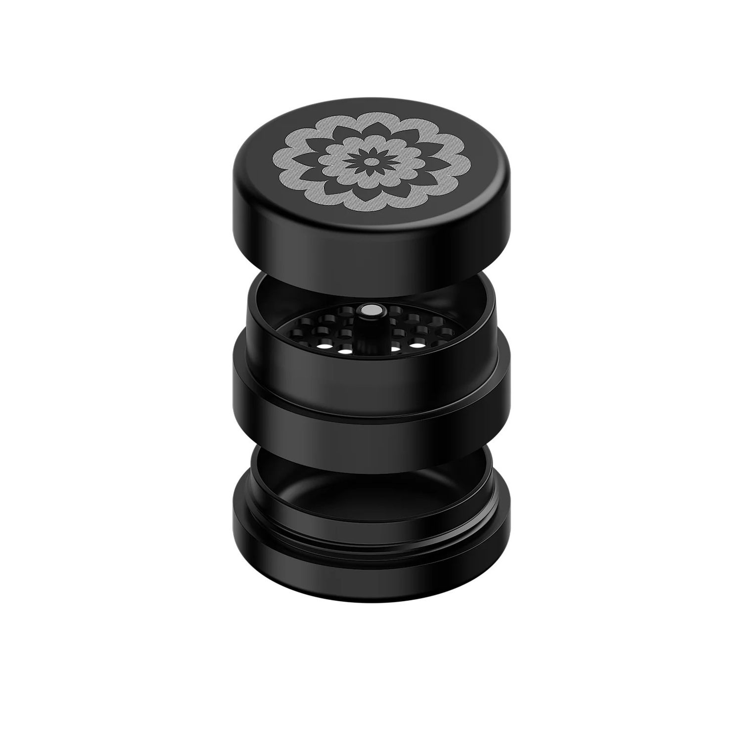 FlowerMill Grinder 2.5 Next Generation Standard, Color: Black