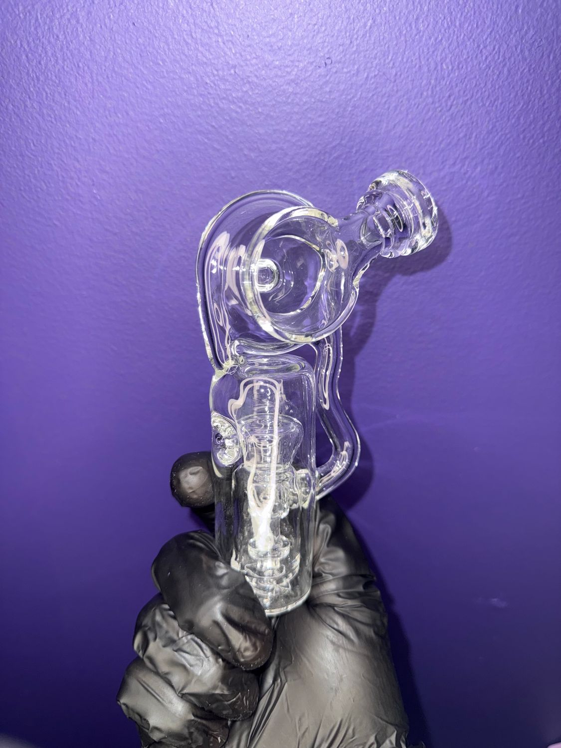 Ery Glass Clear Double Disk Dr. Dabber Switch Go Attachment with matching cap
