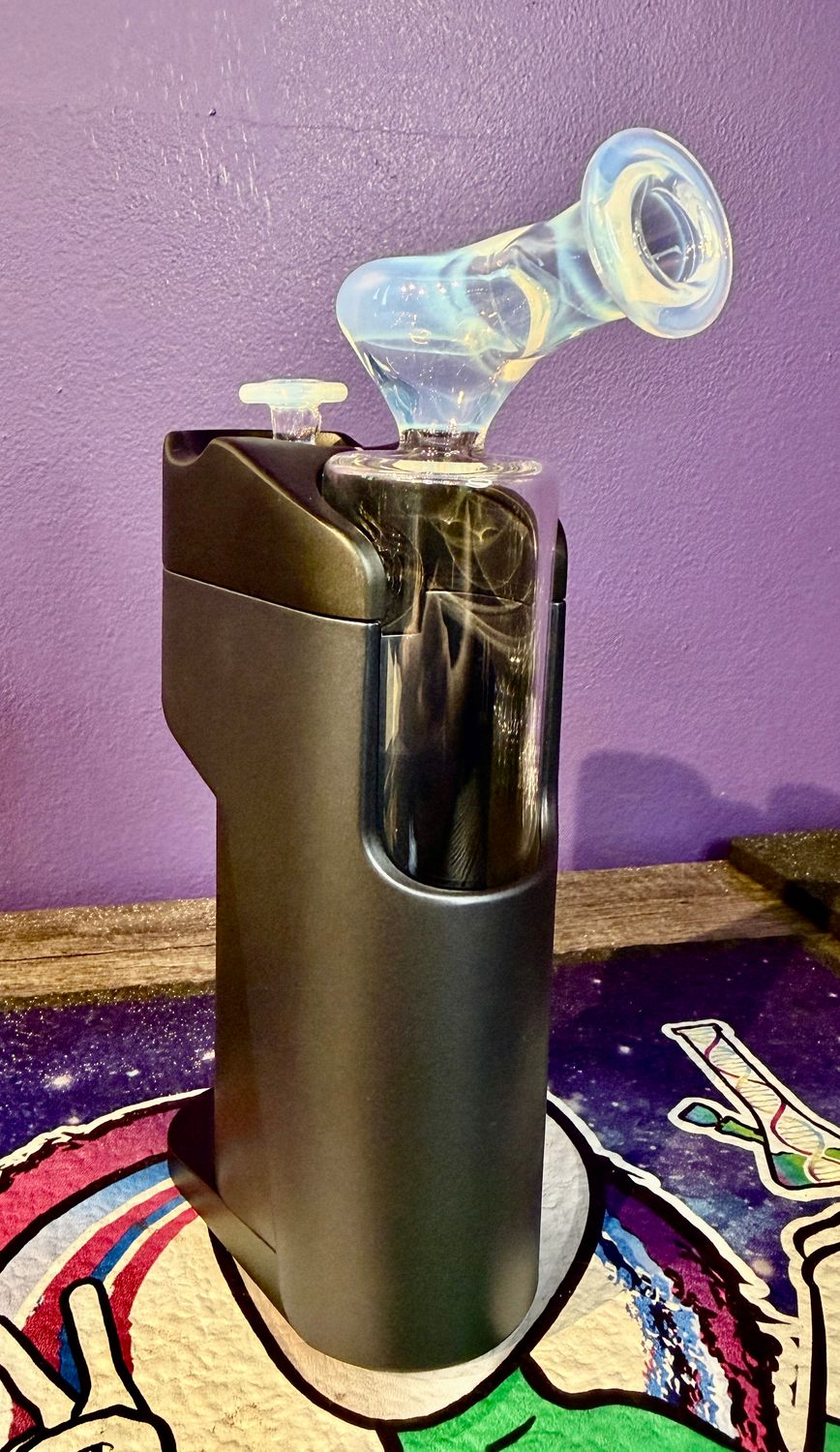 Charlie shaw glass Dr.Dabber Switch Go DRY top with matching cap- ghost