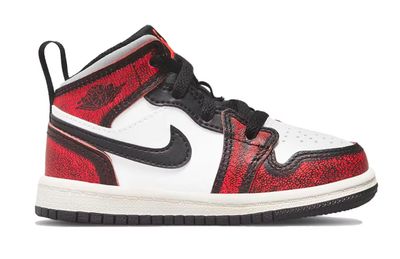 TD Air Jordan 1 Mid &#39;Tear Red&#39;