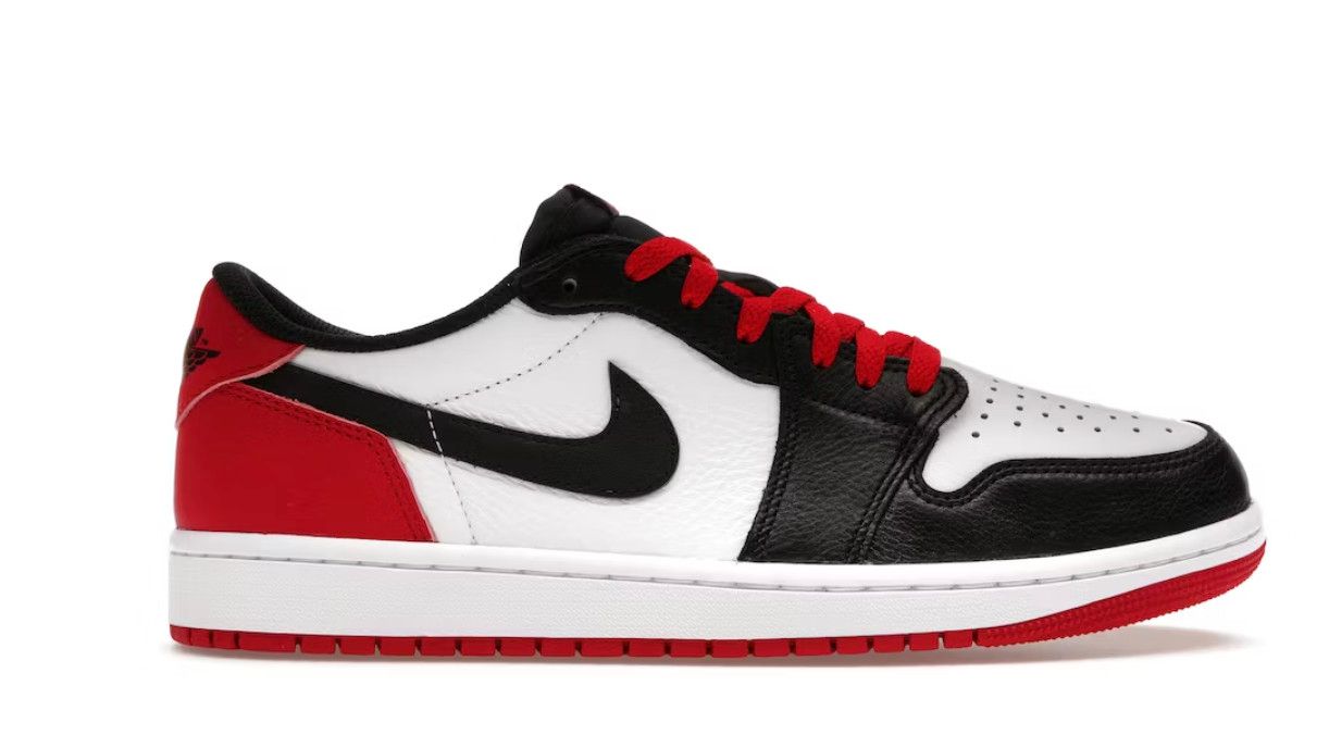 Air Jordan 1 Low OG &#39;Black Toe&#39;, Size: | 10 |