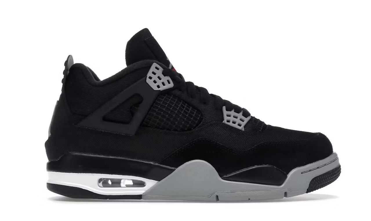 Air Jordan 4 Retro &#39;Black Canvas&#39;, Size: | 7.5 |