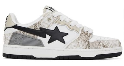 A Bathing Ape Bape SK8 STA #1 &#39;Beige Snake&#39;