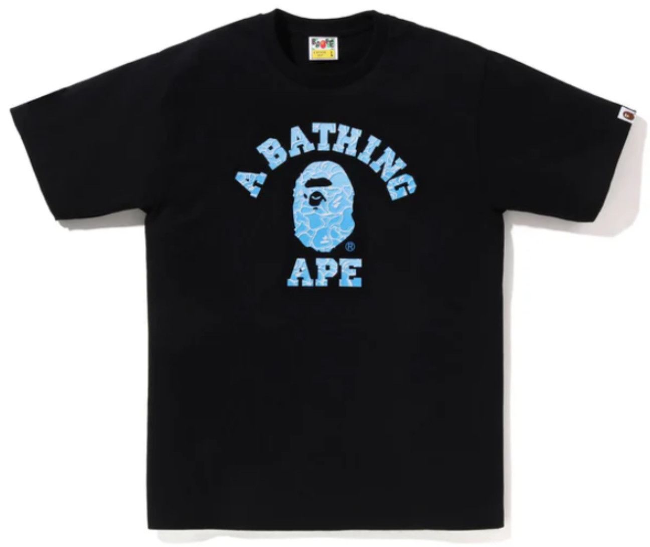 Bape &#39;ABC Sea Surface Camo College Text&#39; Tee