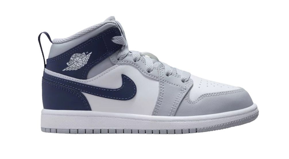 PS Air Jordan 1 Mid &#39;Wolf Grey&#39;