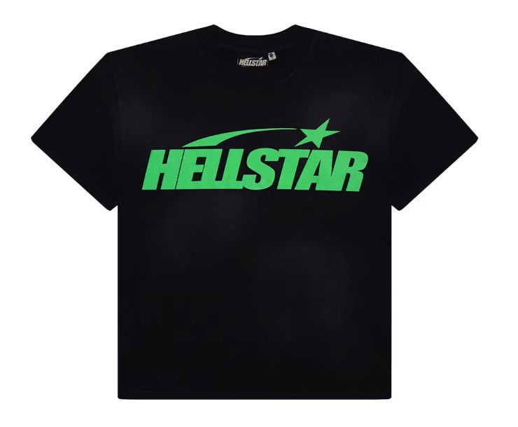 HellStar Studios &#39;Green Classic Logo&#39; Tee Black
