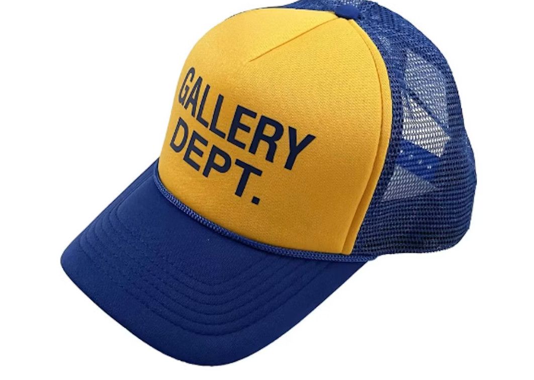 Gallery Dept. ‘Yellow Face’  Trucker Hat, Color: Blue
