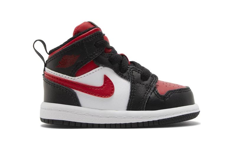 TD Air Jordan 1 Mid &#39;Fire Red&#39;