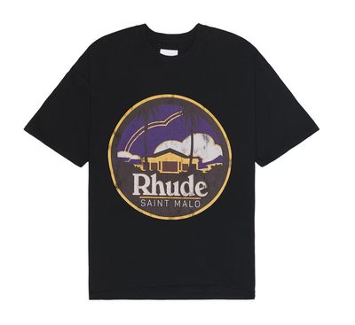 Rhude &#39;Saint Malo&#39; Tee Vtg Black