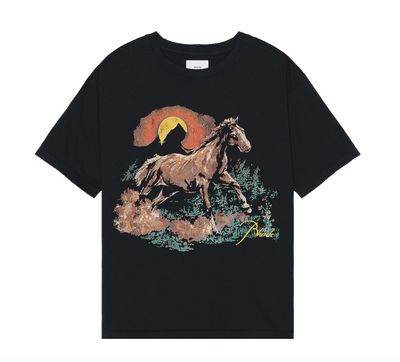 Rhude &#39;Santo&#39; Tee Vtg Black