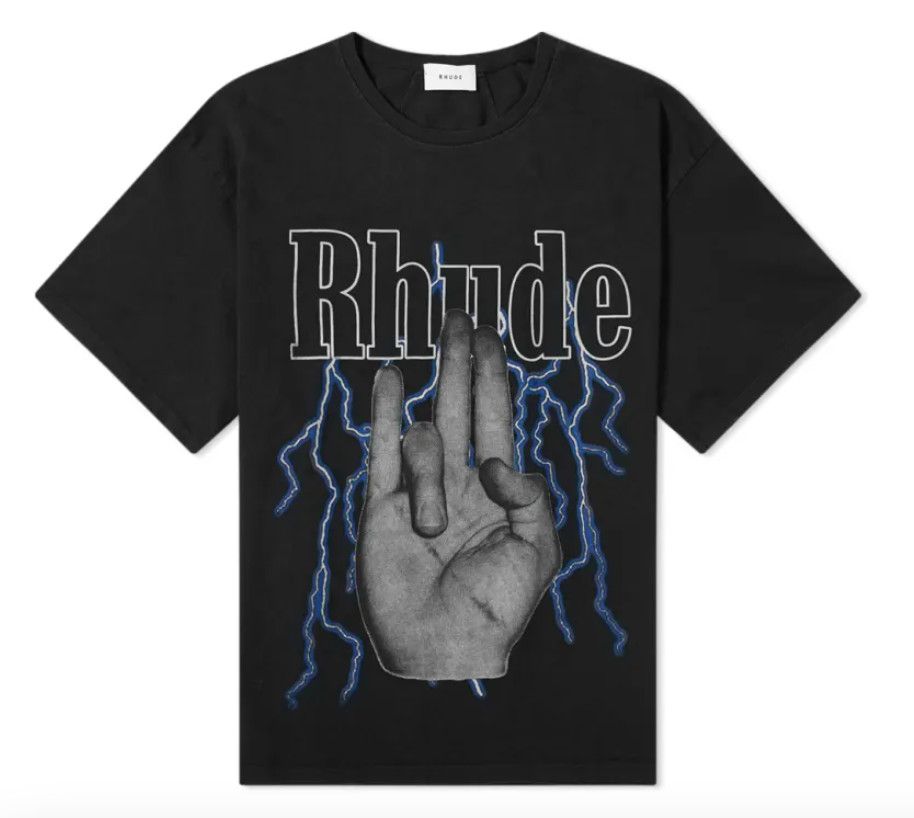 Rhude &#39;Shocker&#39; Tee Vtg Black