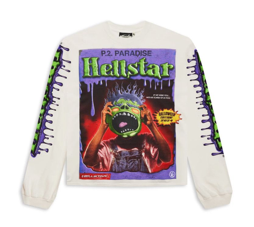 HellStar Studios &#39;Horror Book&#39; L/S Tee White