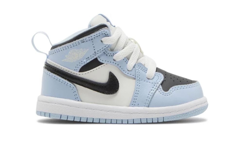 TD Air Jordan 1 Mid &#39;Ice Blue&#39;