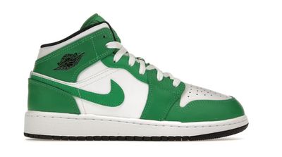 GS Air Jordan 1 Mid &#39;Lucky Green&#39;