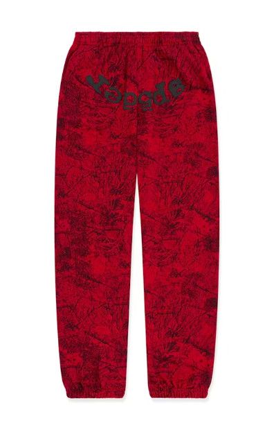 Sp5der &#39;OG Web Real Tree&#39; Sweatpants Red