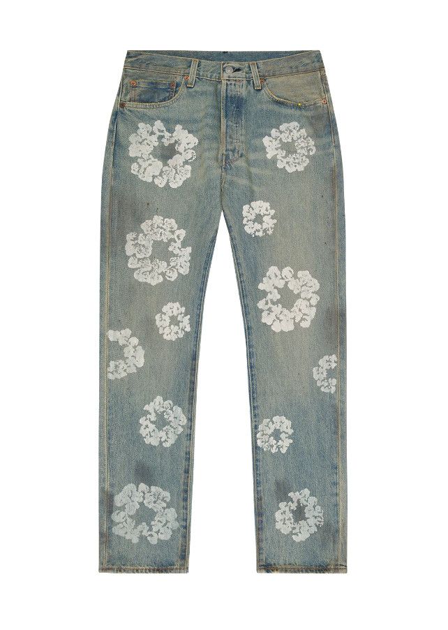 Levi&#39;s x Denim Tears &#39;Cotton Wreath&#39; Jeans Dirty Wash