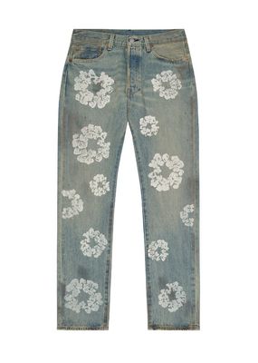 Levi&#39;s x Denim Tears &#39;Cotton Wreath&#39; Jeans Dirty Wash