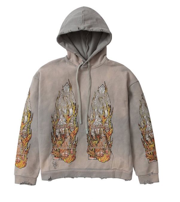 Who Decides War &#39;Flame Glass&#39; Hoodie Grey