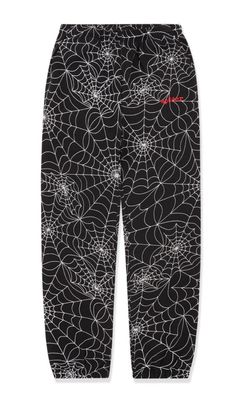 Sp5der &#39;Embroidered AOP&#39; Sweatpants Black