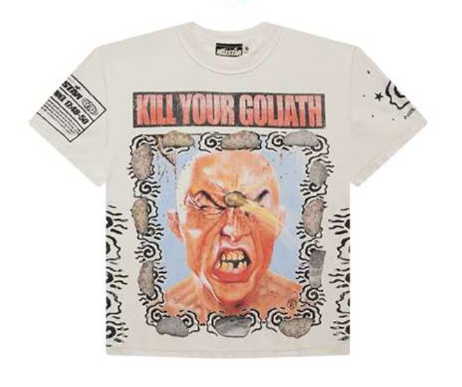 HellStar Studios Capsule 11 &#39;Kill Your Goliath&#39; Tee White