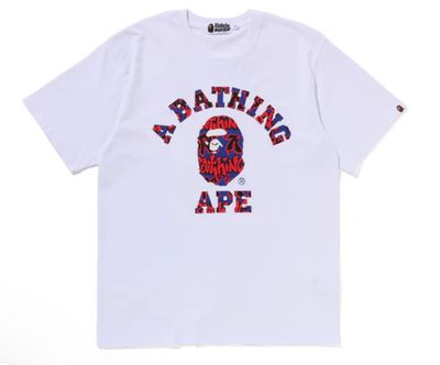 Bape &#39;Graffiti Camo College Text&#39; Tee