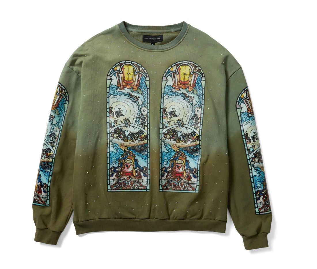 Who Decides War &#39;Chalice&#39; Crewneck Olive