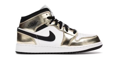 GS Air Jordan 1 Mid SE ‘Metallic Gold’