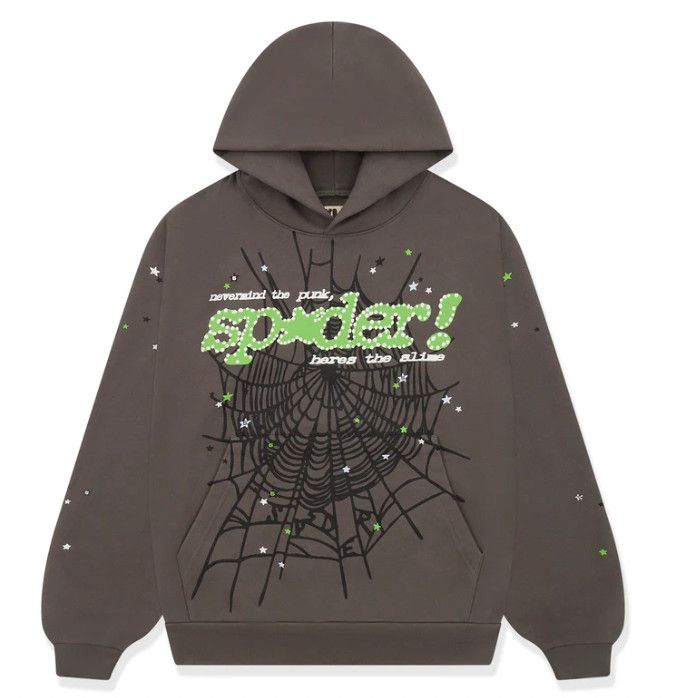 SP5DER &#39;P*NK V2&#39; Hoodie Slate Grey