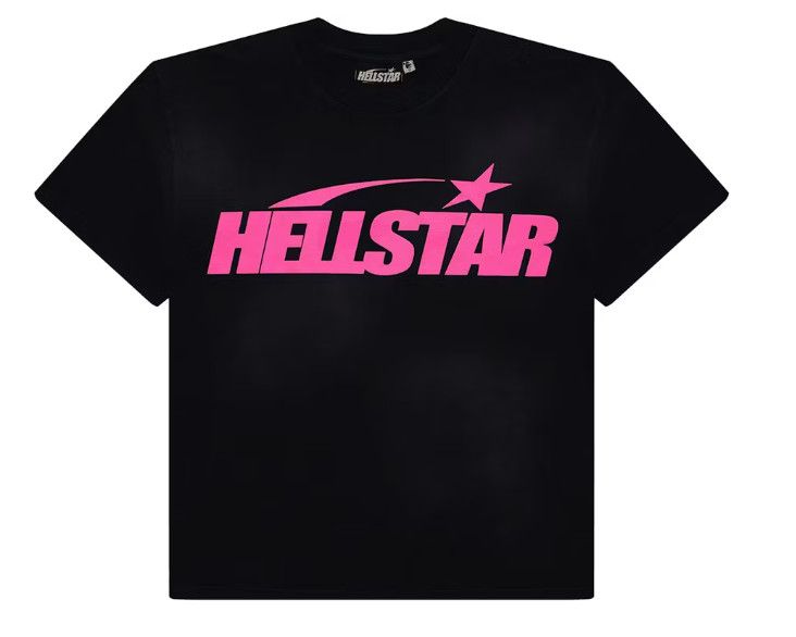HellStar Studios &#39;Pink Classic Gel Logo&#39; Tee Black