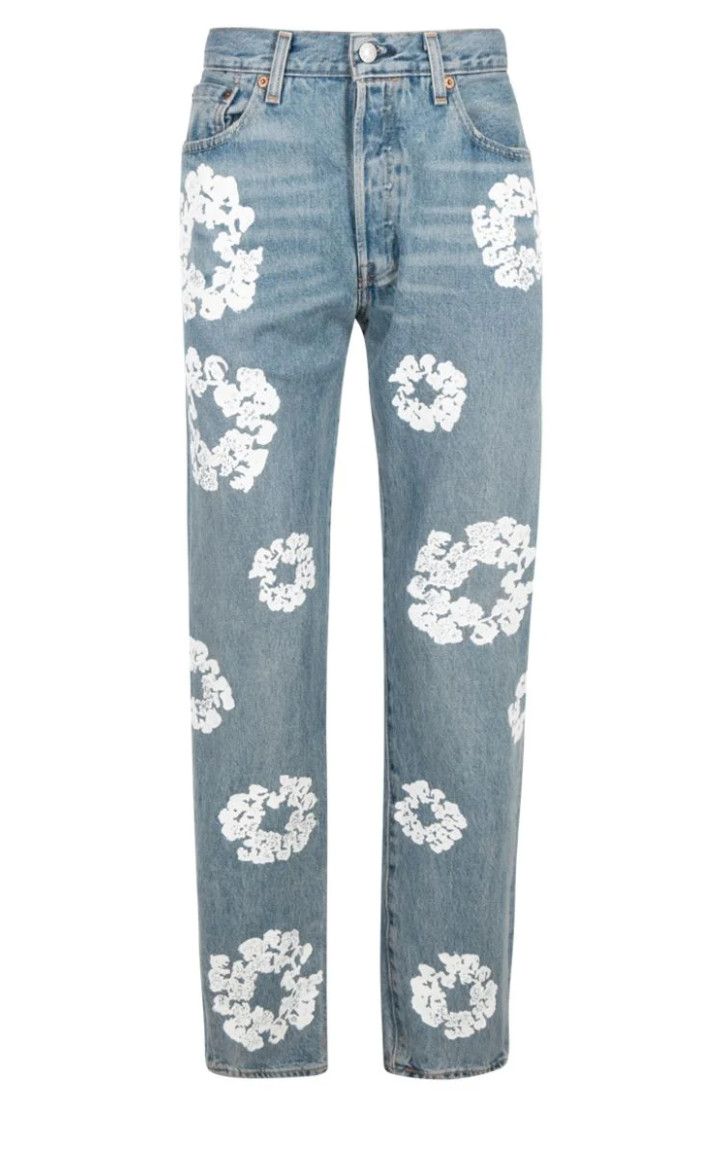 Levi&#39;s x Denim Tears &#39;Cotton Wreath&#39; Jeans Lt Wash