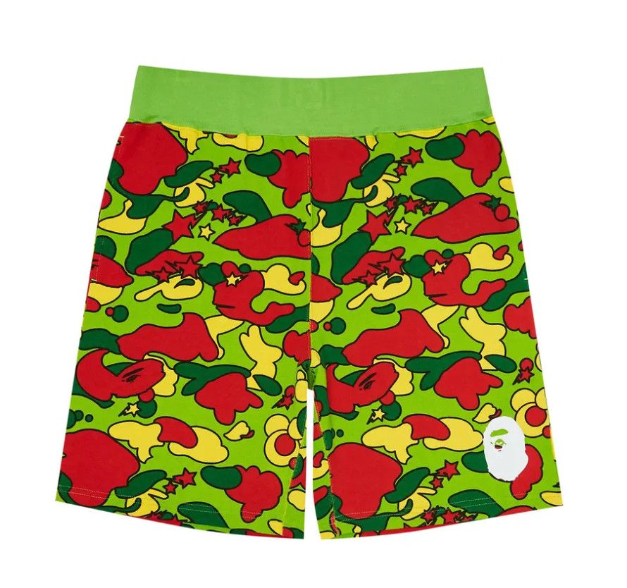 Bape &#39;STA Camo&#39; Sweatshorts Multi Color, Size: | L |