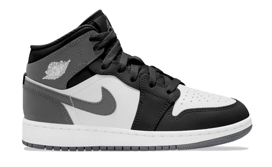 GS Air Jordan 1 Mid &#39;Iron Grey&#39;