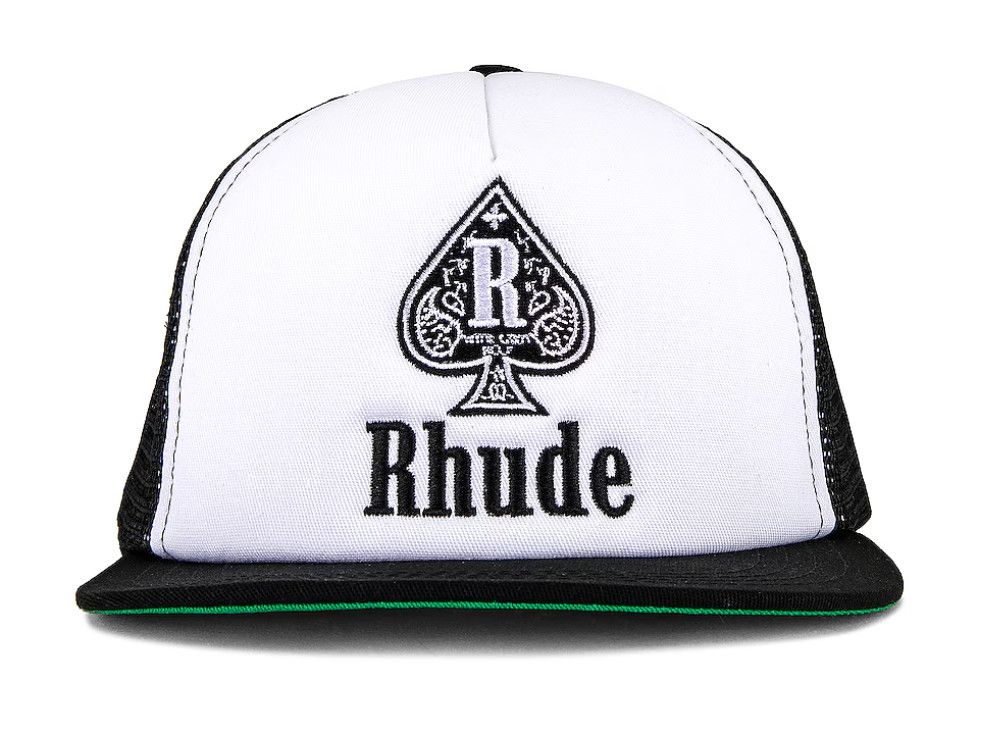 Rhude &#39;Spade&#39; Trucker, Color: White/Black
