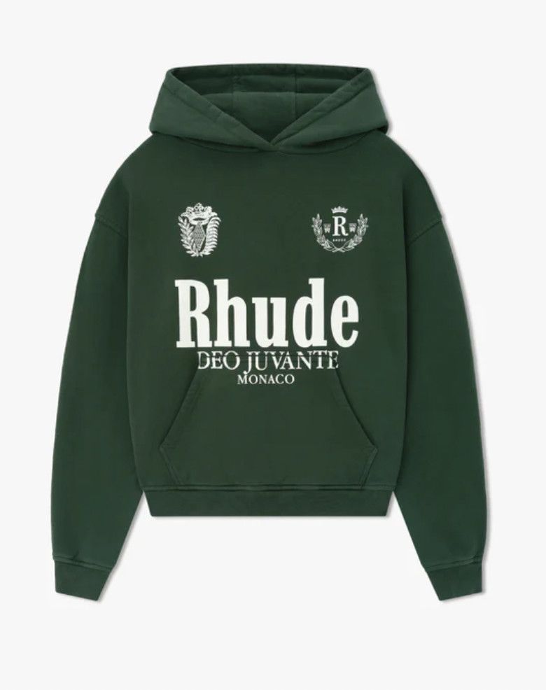 Rhude &#39;Deo Juvante&#39; Hoodie VTG Green