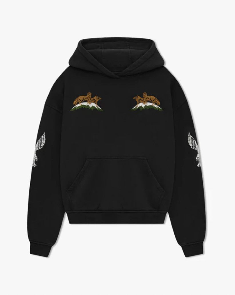 Rhude &#39;Woodlands Hills Ski&#39; Hoodie VTG Black