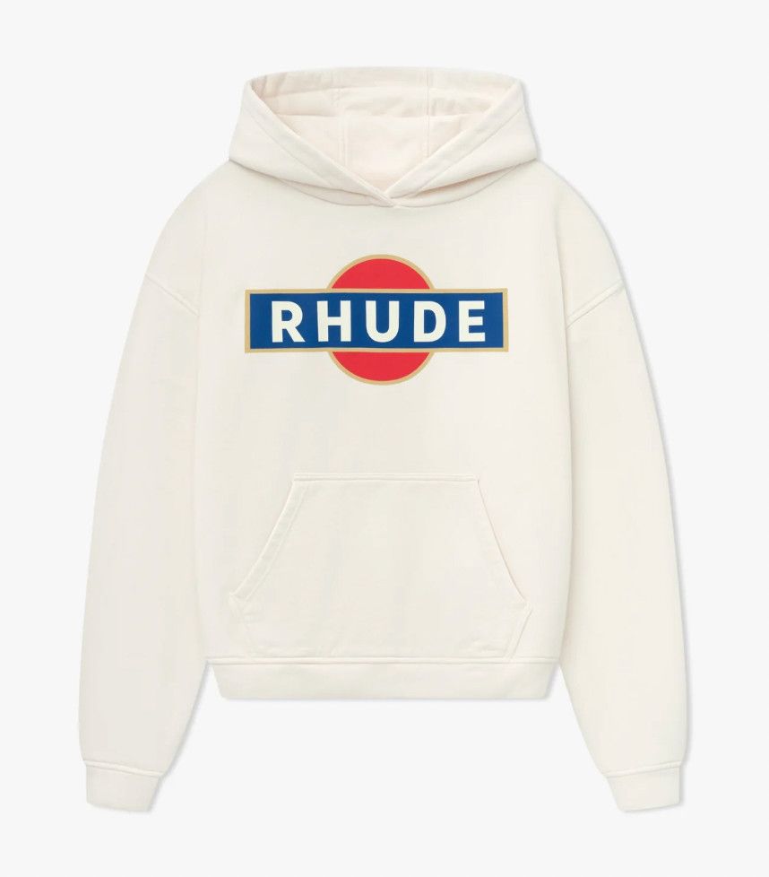 Rhude &#39;Vintage Racer&#39; Hoodie VTG White