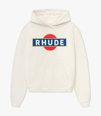 Rhude &#39;Vintage Racer&#39; Hoodie VTG White