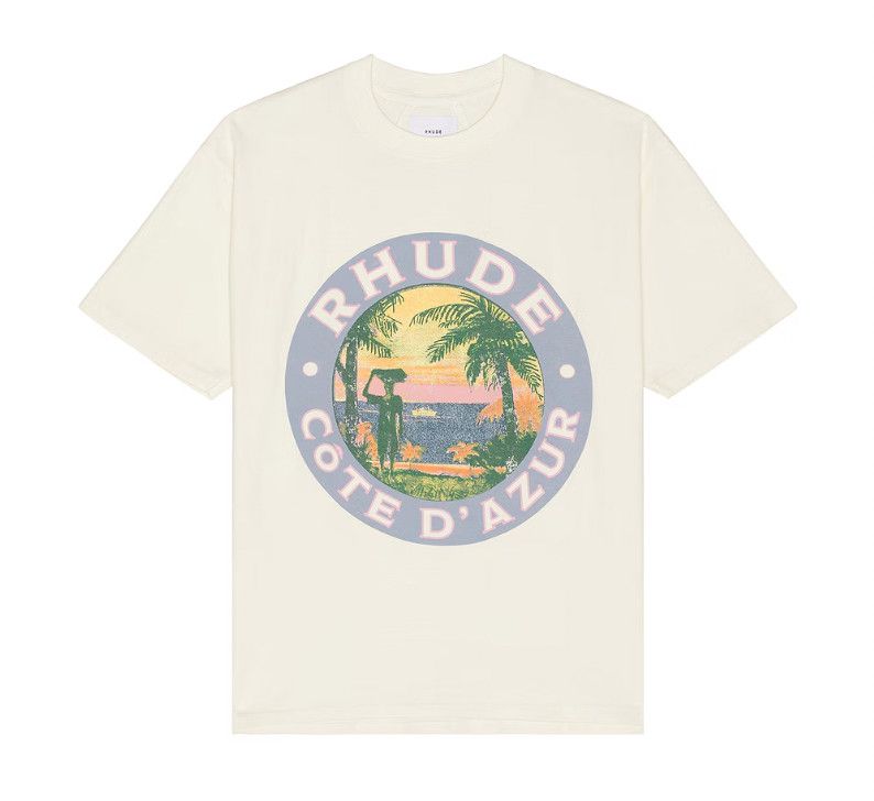 Rhude &#39;Lago&#39; Tee Vintage White