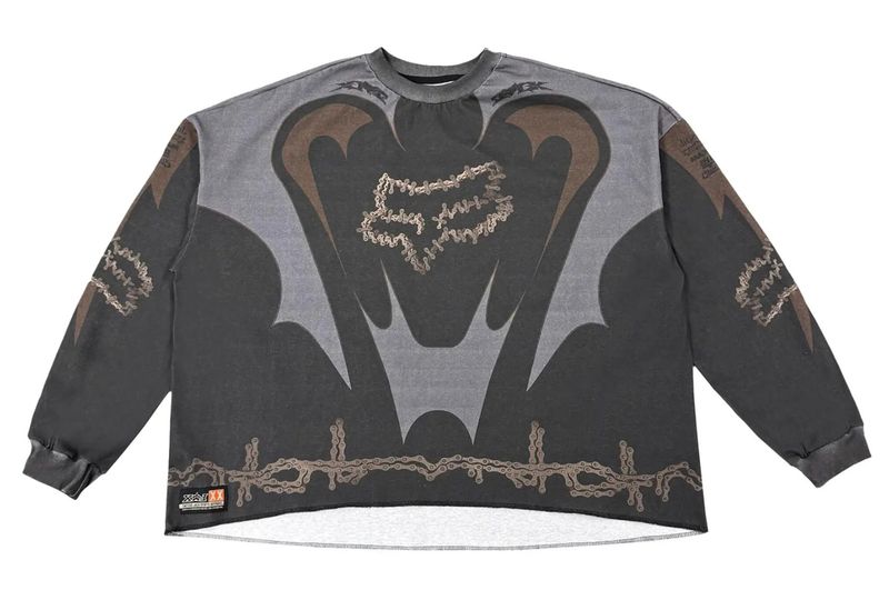 CJ x Fox Racing 'Fox' L/S Jersey Black