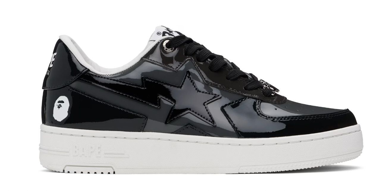 A Bathing Ape BAPE STA ICON &#39;Black Patent&#39;