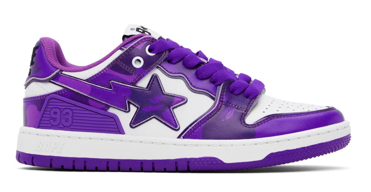 A Bathing Ape BAPE SK8 STA #1 M2 &#39;Purple Clr Camo&#39;